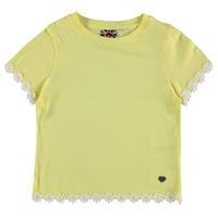 Lee Cooper Lace Trim T Shirt Infant Girls