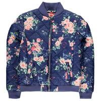 lee cooper aop bomber jacket junior girls