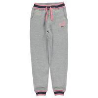 Lee Cooper Glitzy Closed Hem Jogging Bottoms Junior Girls