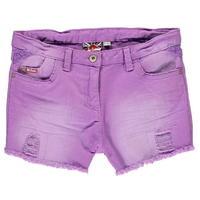 Lee Cooper Coloured Denim Shorts Junior Girls