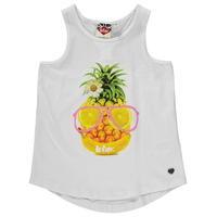 lee cooper printed vest junior girls