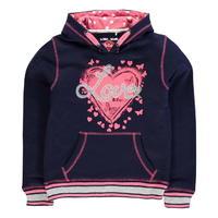 Lee Cooper Glitzy Over the Head Hoody Junior Girls