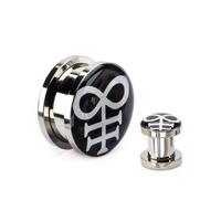 Leviathan Cross Steel Plugs - Size: 10mm