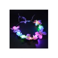 LED Flower Hair Garland - Colour: Blue