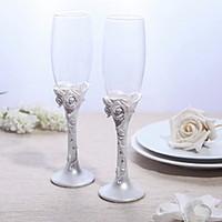 Lead-free Glass Toasting Flutes 2 Non-personalised Gift Box