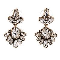 leaf crystal drop earrings jewelry party daily casual crystal alloy 1  ...