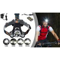 led rechargeable headlamp torch