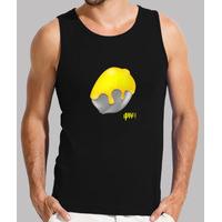 lemon metallic black man without sleeves