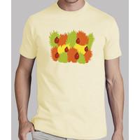 Leaves And Ladybugs In Autumn T-Shirt