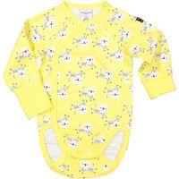 Leopard Print Newborn Baby Bodysuit - Yellow quality kids boys girls