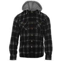 lee cooper hooded fleece shirt junior