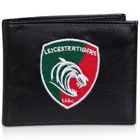 Leicester Tigers Embroidered Crest Wallet - Black