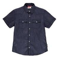 Lee Cooper Short Sleeve Denim Shirt Junior Boys