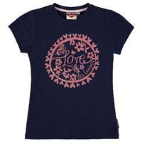 Lee Cooper Fashion Logo Tee Junior Girls