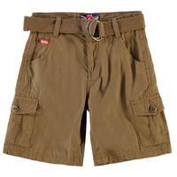 Lee Cooper Belt Cargo Shorts Junior Boys