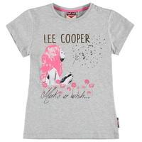 lee cooper fashion logo tee junior girls