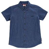 Lee Cooper Short Sleeve Denim Shirt Junior Boys