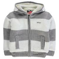 Lee Cooper Stripe Lined Knit Jacket