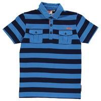 lee cooper yd stripe polo shirt junior boys