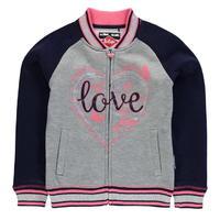 lee cooper glitzy baseball sweater junior girls