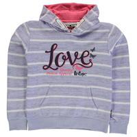 lee cooper textured aop over the head hoody girls