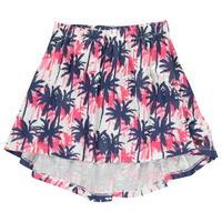 Lee Cooper AOP Dip Hem Skirt Junior Girls