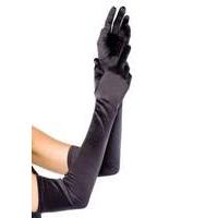 leg avenue extra long satin gloves black 16b22001