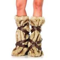 leg avenue warrior fur leg warmers 2699