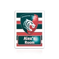 Leicester Tigers Personalised Door Plaques