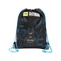 Lego Batman boys blue strap character graphic sports kit drawstring bag - Black