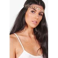 Leaf Multi Pendant Head Chain - gold