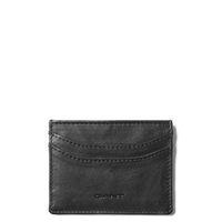 leather card holder black