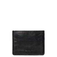 leather card holder black