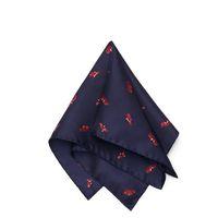 le mans pocket square evening blue