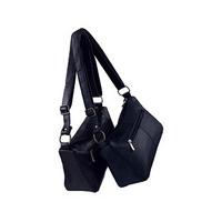 Leather Handbags (1 + 1 FREE), Navy and Navy, Leather