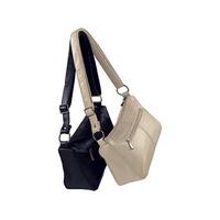 Leather Handbags (1 + 1 FREE), Navy and Cream, Leather