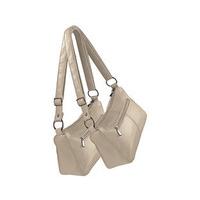 Leather Handbags (1 + 1 FREE), Cream and Cream, Leather