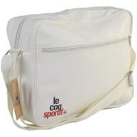 Le Coq Sportif Ligne Logo Reporter White men\'s Bag in white