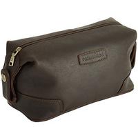 leather wash bag leather