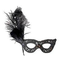 Leopard Eyemask With Strass Feathers Traditional Acapulco Masks Eyemasks &