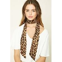 Leopard Print Oblong Scarf