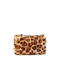 Leopard Faux Fur Makeup Bag