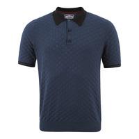 le shark franky blue textured polo