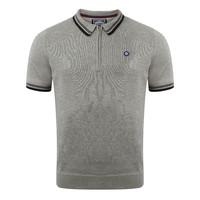 le shark parker grey knitted polo