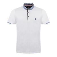 Le Shark Adams Row white polo shirt