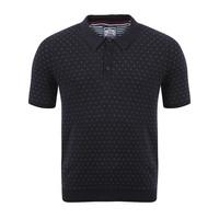 Le Shark Joseph dark navy knitted polo