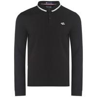 Le Shark Baynes black long sleeve polo shirt