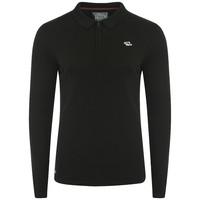 Le Shark Morris black knitted polo