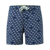 Le Shark Ferny blue swimming trunks