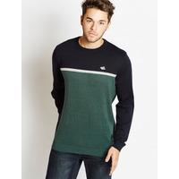 Le Shark Shaw navy jumper